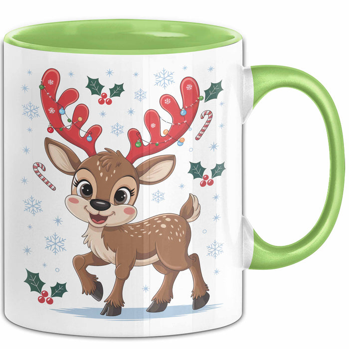 Weihnachten Tasse Geschenkidee für Feiertagsliebhaber Grün Trendation
