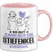 Stiefenkel Geschenk Tasse So Gut Kann Nur Ein Stiefenkel Aussehen Geschenkidee Kaffee-Becher Rosa Trendation