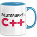 IT Programmierer Tasse Geschenk Blutgruppe C++ Spruch Blau Trendation
