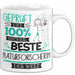 Beste Naturforscherin Der Welt Tasse Geschenk für Eine Naturforscherin Geprüft Und Sicher Geschenkidee Geburtstag Weihnachten Weiß Trendation