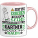 Gärtner Geschenk Tasse Lustiger Spruch Erheben Sie Sich Der Gärtner Betritt den Raum Rosa Trendation
