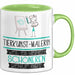 Tierkunst-Malerin Weil Es Keinen Schöneren Beruf Gibt Tasse Geschenk für Eine Tierkunst-Malerin Lustig Grün Trendation