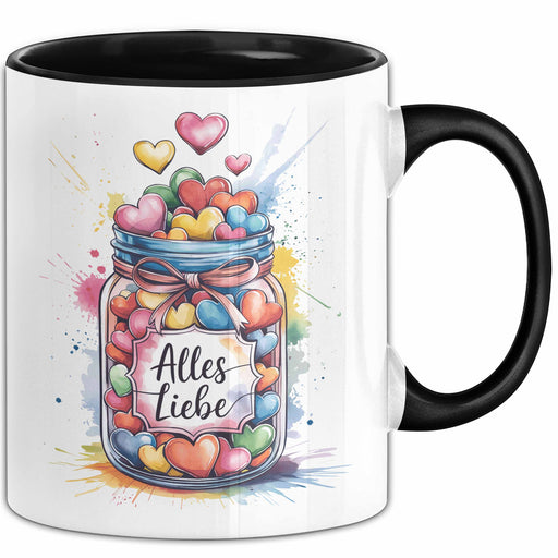 Liebe Romantisch Geburtstagsfeier Tasse Geschenk Lustige Geschenkidee Spruch Alles Liebe Trendation
