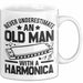 Mundharmonika Tasse Geschenk Vintage Retro Mundharmonika Spieler Geschenk Weiß Trendation