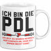 Krankenschwester Pflege Betreuung Tasse Geschenk Lustige Geschenkidee Spruch Ich Bin Die Pdl Weiß Trendation