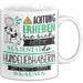 Hundeliebhaberin Tasse Geschenk Lustiger Spruch Bitte Erheben Sie Sich Seine Majestät Die Hundeliebhaberin Betritt Den Raum Weiß Trendation