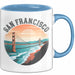 Francisco Kalifornien USA Tasse Geschenk Lustige Geschenkidee Spruch Blau Trendation