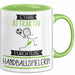 Handballspielerin Tasse Geschenk Becher Stark Attraktiv Furchtlos Handballspielerin Lustige Geschenkidee Grün Trendation