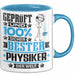 Physiker Geschenk Lustiger Spruch für Physiker Geschenkidee Bester Physiker Der Welt Blau Trendation
