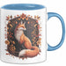 Fuchs Tierliebhaber Tasse Geschenk Lustige Geschenkidee Spruch Blau Trendation