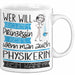 Physikerin Tasse Geschenk Spruch Wer Will Schon Prinzessin Sein Wenn Man Auch Physikerin Sein Kann Weiß Trendation