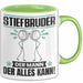 Stiefbruder Tasse Geschenk für Stiefbruder Der Mann Der Alles Kann Geschenkidee zum Geburtstag Grün Trendation