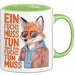 Fuchs Tierliebhaber Tasse Geschenk Lustige Geschenkidee Spruch Ein Fuchs Muss Tun Ein Was Fuchs Tun Muss Grün Trendation