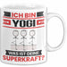 Yogi Tasse Geschenk für Yogi Geburtstag Lustiger Spruch Kaffee-Becher Was Ist Deine Superkraft Weiß Trendation