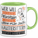Haustiersitterin Tasse Geschenk Spruch Wer Will Schon Prinzessin Sein Wenn Man Auch Haustiersitterin Sein Kann Grün Trendation