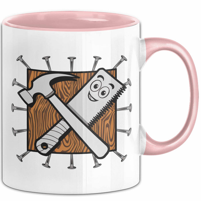 Tischler Tasse Geschenk Lustige Geschenkidee Spruch Für Holzhandwerker Rosa Trendation