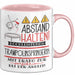 Trampolinspringerin Tasse Geschenk Lustig Abstand Halten Hochleistungs-Trampolinspringerin Mit Drang Zur Perfektion Bei Der Arbeit Rosa Trendation