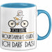 Geschenk für Mountainbike-Guide Tasse Lustige Geschenkidee Geburtstag Ich Bin Mountainbike-Guide Ich Darf Das Blau Trendation