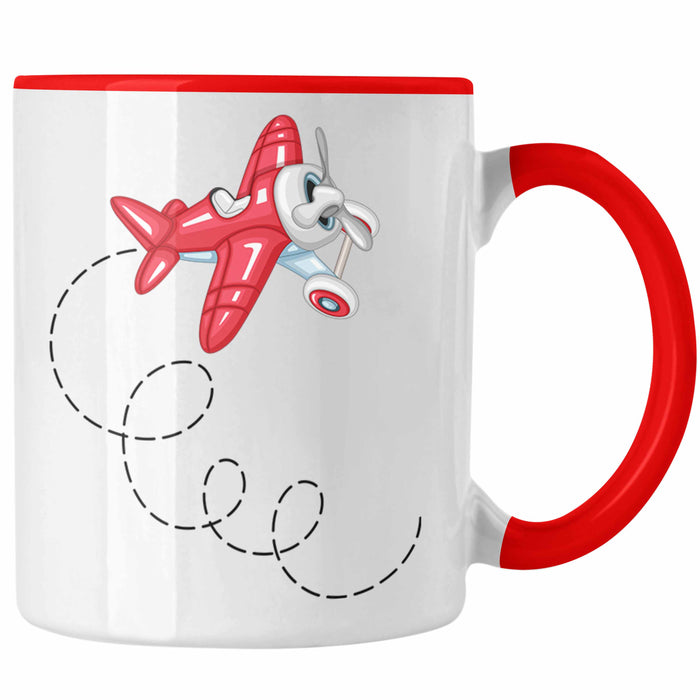 Segelflieger Tasse Geschenk Segelflieger Rot Trendation