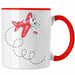 Segelflieger Tasse Geschenk Segelflieger Rot Trendation