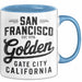 Francisco Kalifornien USA Tasse Geschenk Lustige Geschenkidee Spruch Goldenes Tor Stadt Blau Trendation