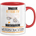 Wildtierbeobachterin Tasse Geschenk Becher Stark Attraktiv Furchtlos Wildtierbeobachterin Lustige Geschenkidee Rot Trendation