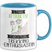 Trekking-Enthusiastin Tasse Geschenk Becher Stark Attraktiv Furchtlos Trekking-Enthusiastin Lustige Geschenkidee Blau Trendation