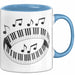 Pianist Tasse Geschenkidee für Fans klassischer Tastenklänge Blau Trendation