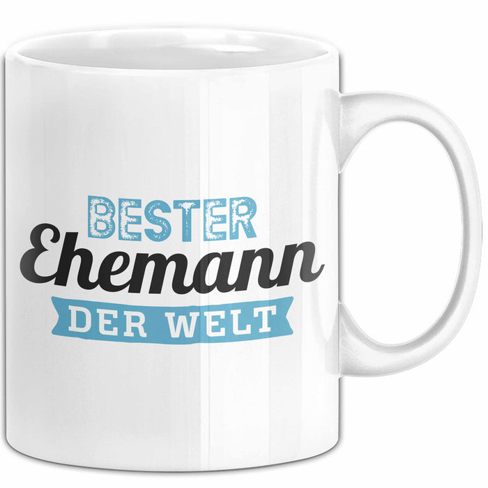 Bester Ehemann Der Welt Tasse Geschenk Becher Jahrestag Weiß Trendation