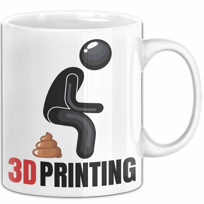 Humor Tasse Geschenk Figur 3DHaufen Witzige Geschenkidee Weiß Trendation
