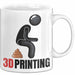 Humor Tasse Geschenk Figur 3DHaufen Witzige Geschenkidee Weiß Trendation