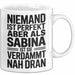 Sabina Tasse Geschenk Niemand Ist Perfekt Sabina Verdammt Nah Dran Geschenkidee Weiß Trendation