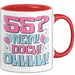 55er Geburtstag Geschenk Männer Frauen 55 Nein Doch Ohhhh Lustiger Spruch Geschenkidee Kaffee-Becher Rot Trendation