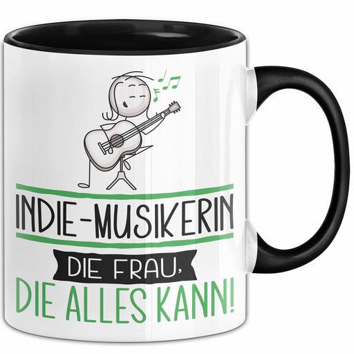 Indie-Musikerin Geschenk Tasse Becher Die Frau Die Allen Kann Geschenkidee für eine Indie-Musikerin Lustig Trendation