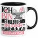 Metallbauerin Ausbildung Start Geschenk Tasse Ich Bin Metallbauerin In Der Ausbildung Ich Darf Das Kaffee-Becher Geschenkidee Schwarz Trendation