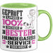 Hundegassi-Service Geschenk Lustiger Spruch für Hundegassi-Service Geschenkidee Bester Hundegassi-Service Der Welt Grün Trendation