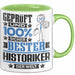 Historiker Geschenk Lustiger Spruch für Historiker Geschenkidee Bester Historiker Der Welt Grün Trendation