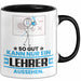 Lehrer Geschenk Tasse So Gut Kann Nur Ein Lehrer Aussehen Geschenkidee Kaffee-Becher Schwarz Trendation