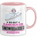 Snowboarder Geschenk Tasse So Gut Kann Nur Ein Snowboarder Aussehen Geschenkidee Kaffee-Becher Rosa Trendation