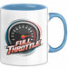 Auto Fan Tasse Geschenkidee Vollgas Schrauber Spruch Geschenkidee Lustig Blau Trendation