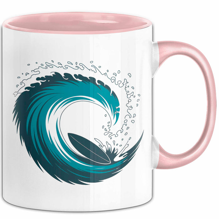 Surfer Tasse Geschenkidee Wellenreiter Lustiger Spruch Geschenkidee Lustig Rosa Trendation
