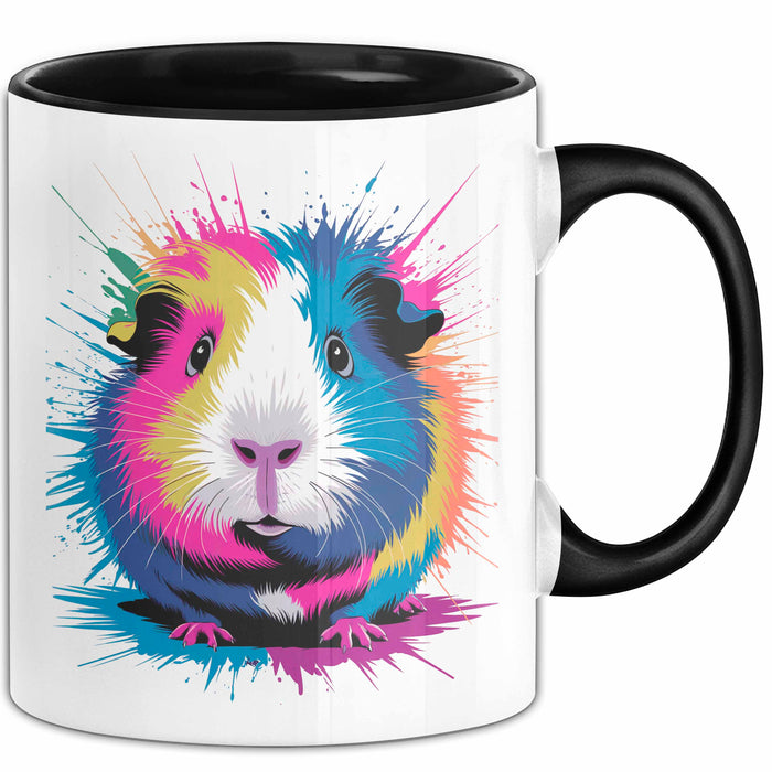 Buntes Meerschweinchen Tierliebhaber Tasse Geschenk Lustige Geschenkidee Spruch Trendation