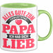 Papa Geburtstag Geschenkidee Tasse Alles Gute Zum Geburtstag Papa Ich Hab Dich Lieb Becher Grün Trendation