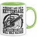 Waldarbeiter Tasse Geschenk Kettensäge Holz Reichet Mir Die Kettensäge Grün Trendation