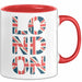 England Flagge London Tasse Geschenk Lustige Geschenkidee Spruch Rot Trendation
