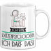 Geschenk für Katzenpsychologin Tasse Lustige Geschenkidee Geburtstag Ich Bin Katzenpsychologin Ich Darf Das Weiß Trendation