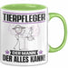 Tierpfleger Tasse Geschenk für Tierpfleger Der Mann Der Alles Kann Geschenkidee zum Geburtstag Grün Trendation