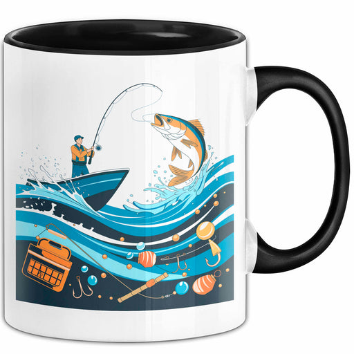 Angler Tasse Geschenk Lustige Geschenkidee Spruch Für Angel Liebhaber Trendation