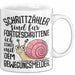 Schnecken-Liebhaber Tasse Geschenk Schrittzähler Sind Für Fortgeschrittene Ich Starte Mit Dem Bewegungsmelder Weiß Trendation