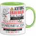 Gitarrenvirtuosin Tasse Geschenk Lustiger Spruch Bitte Erheben Sie Sich Seine Majestät Die Gitarrenvirtuosin Betritt Den Raum Grün Trendation